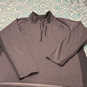 Gray Quarter-Zip Pullover